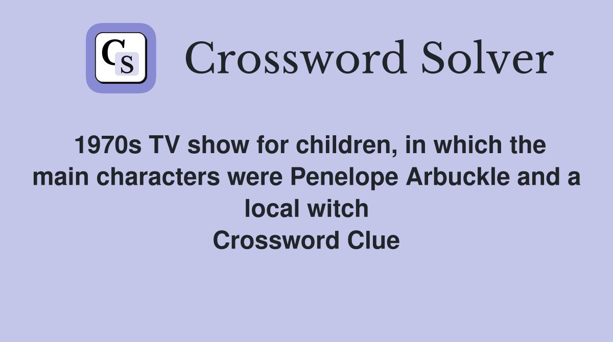 1970s TV show for children, in which the main characters